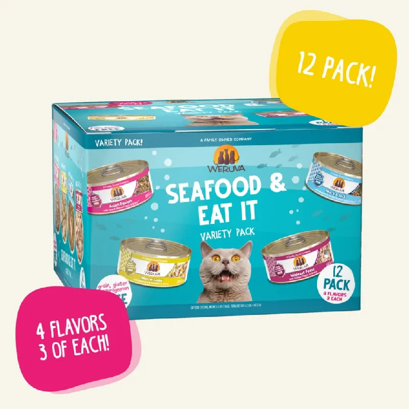 WERUVA Seafood Eat It Variety Pack, 12 X 156g (5.5oz)